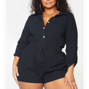 Pretty Little Thing Black Romper